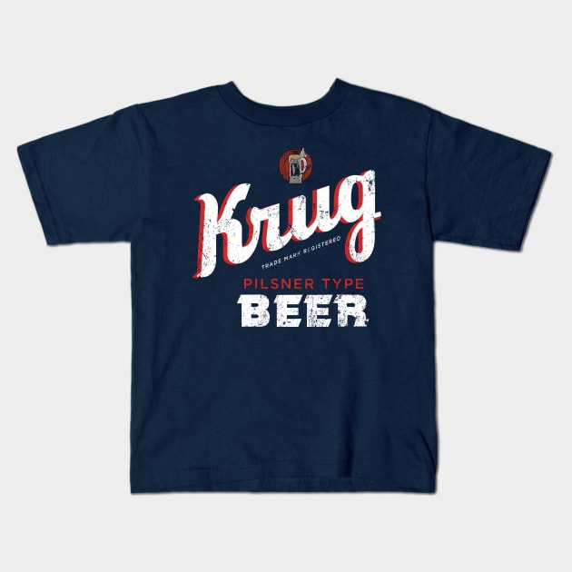 Krug Beer Kids T-Shirt by MindsparkCreative